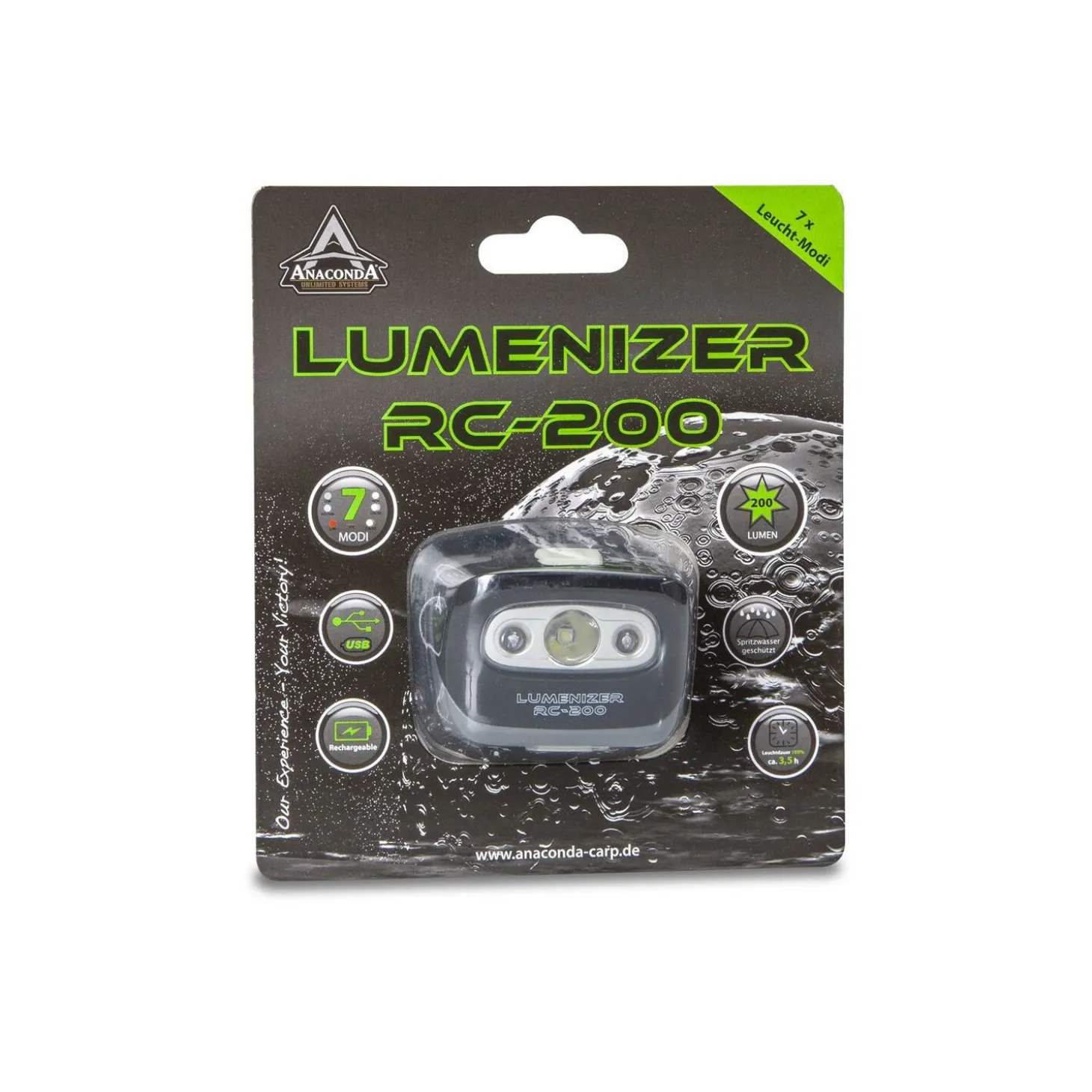 Anaconda Akku Kopflampe Lumenizer RC-200