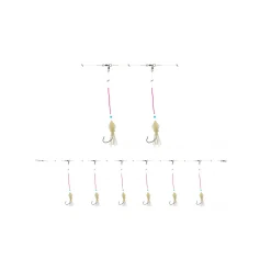 Daiwa GrandWave Rotbarsch-Vorfach 600 cm Circle-Hook weiss