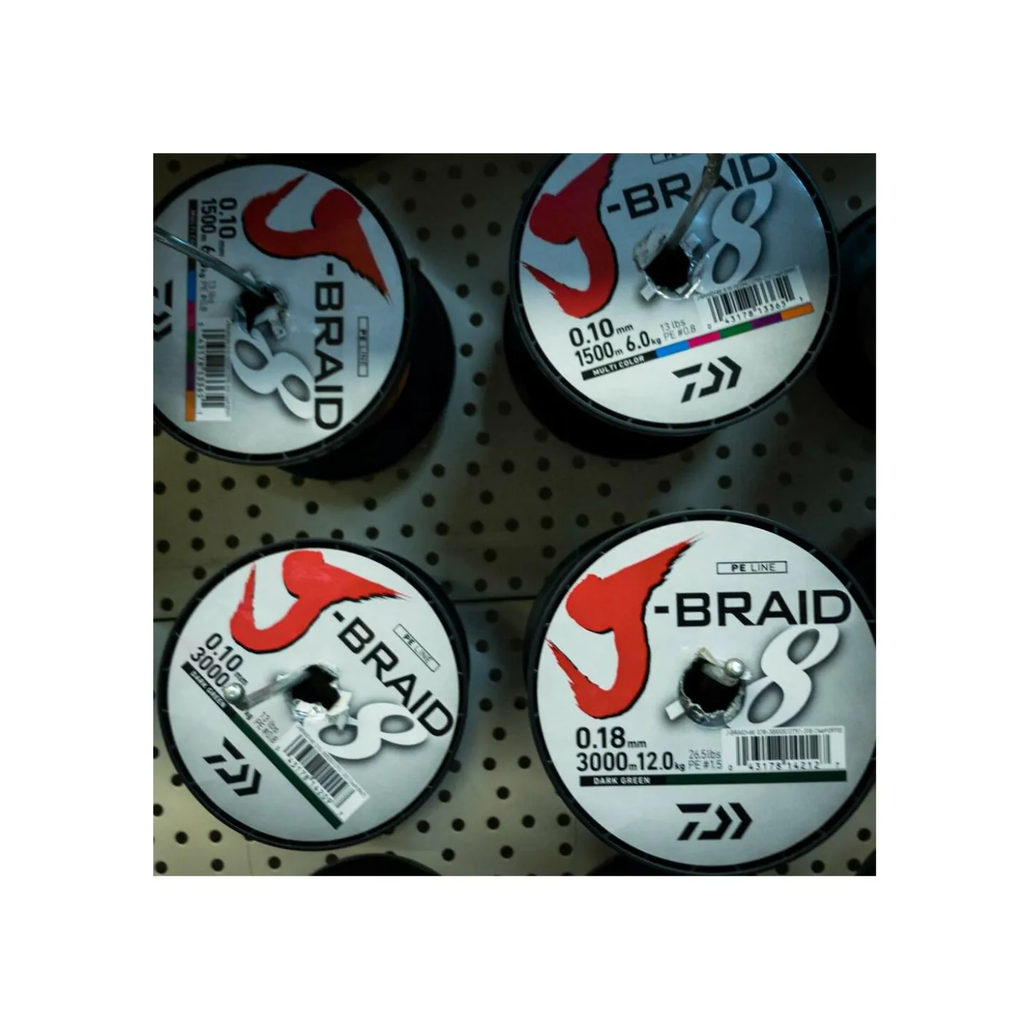Daiwa J-Braid X8 Multicolor - Meterware