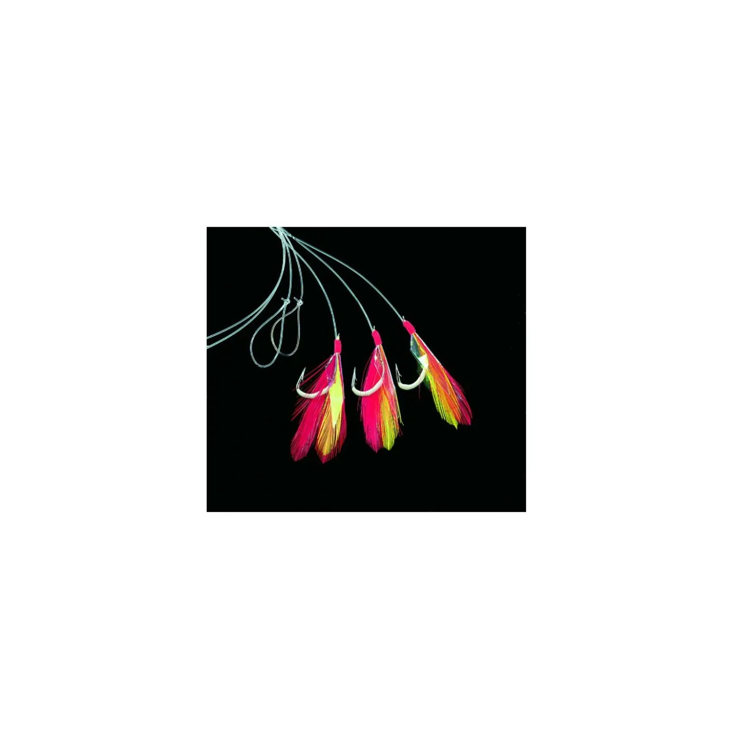 Dega Makrelenvorfach 3 Haken Glow