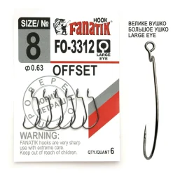 FANATIK Haken Offset-XL FO-3312 Gr. 8