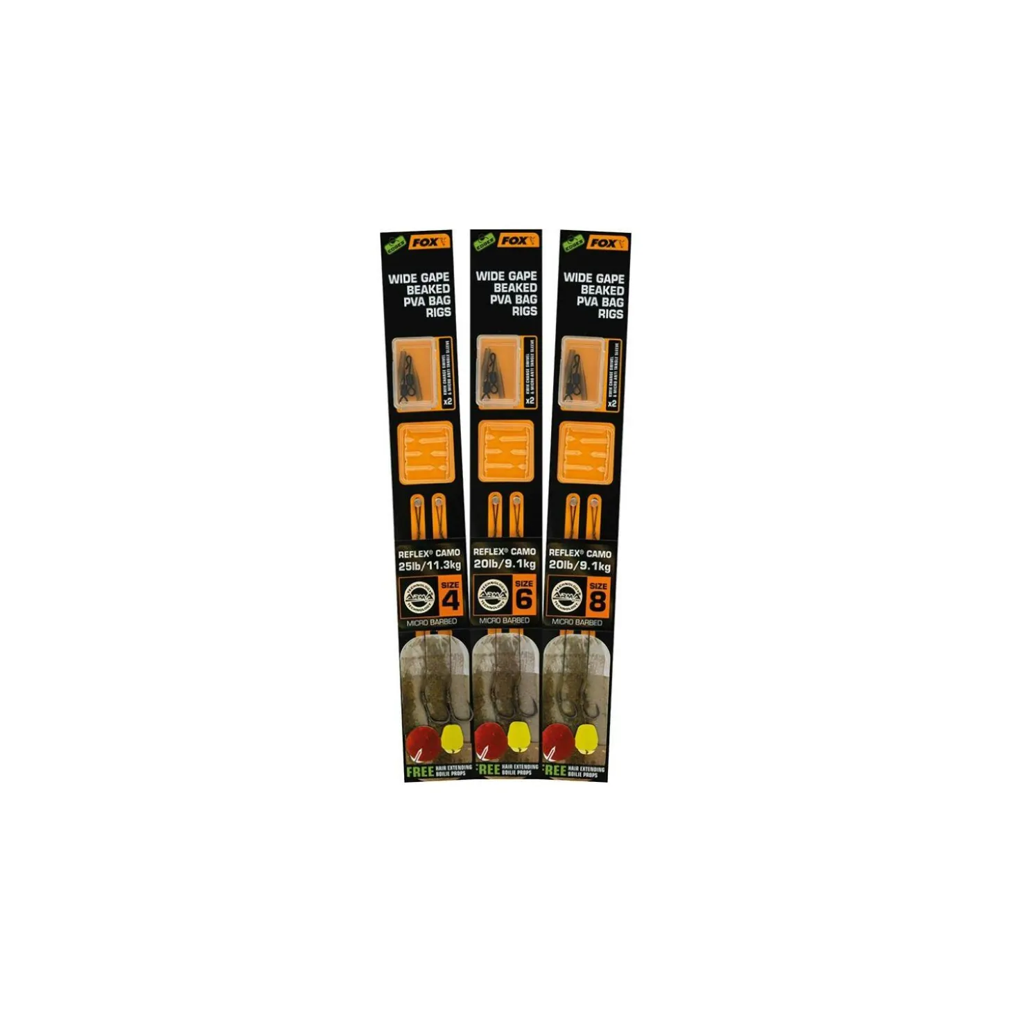Fox Edges Wide Gape Beaked PVA Bag Rigs