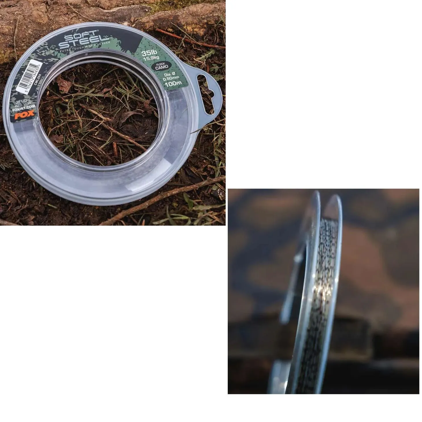 FOX Soft Steel Fleck Camo Leader
