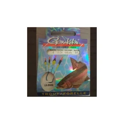 Gamakatsu Angelhaken gebunden Troutfloat blau 60 cm Gr. 8