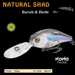 IC Doiyo Natural Shad Suspending UV 75 mm