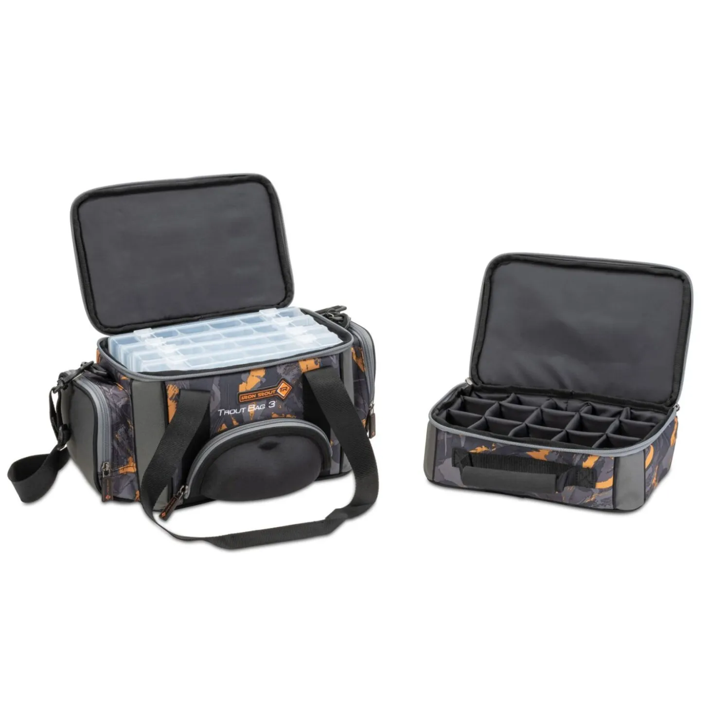 Iron Trout Trout Bag 3 inkl Boxen 38 x 24 x 30 cm