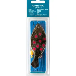 KINETIC SABIKI JAY FLOUNDER INLINE 120G #1 115CM BLACK/RED DOTS