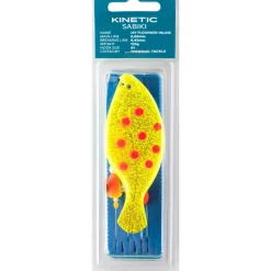 KINETIC SABIKI JAY FLOUNDER INLINE 120G #1 115CM YELLOW/ORANGE DOTS
