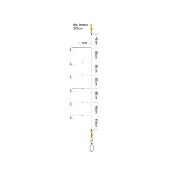 KINETIC SABIKI SORT KROK #3/0 370CM BLACK