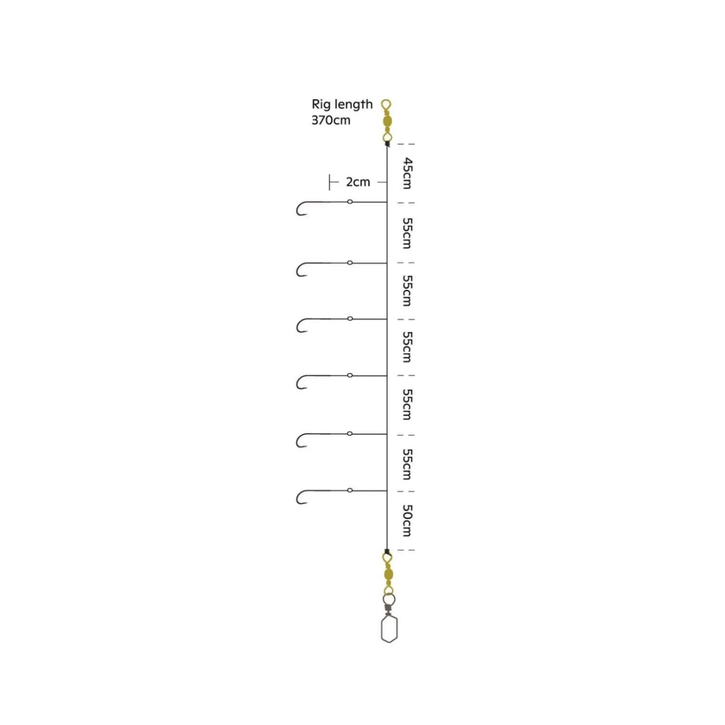 KINETIC SABIKI SORT KROK #3/0 370CM BLACK