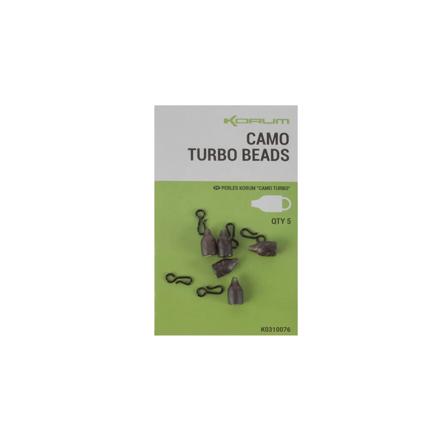 Korum Camo Turbo Beads 5 Stück