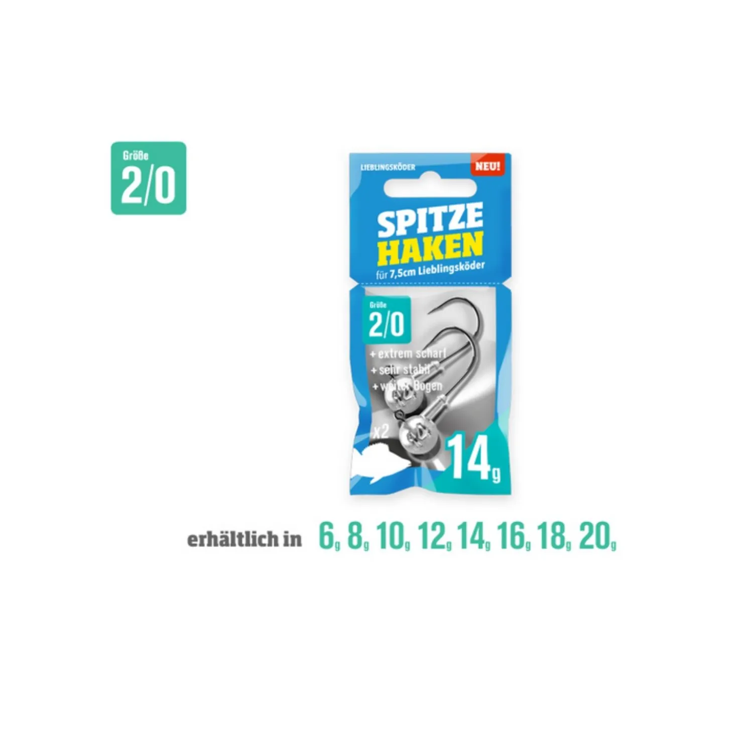 Lieblingsköder Spitze Haken Jigköpfe