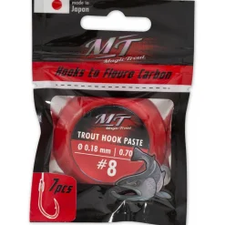 Magic Trout Forellenhaken Paste rot 70 cm - Gr. 10