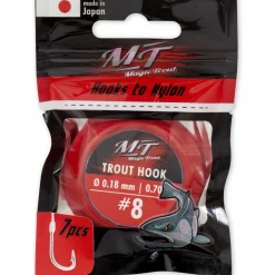 Magic Trout gebundene Forellenhaken silber 70 cm - Gr. 10
