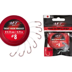 Magic Trout Trout Hook Maggot silber 70 cm Gr. 10