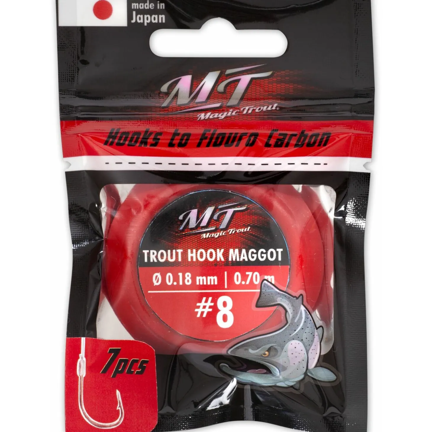 Magic Trout Trout Hook Maggot silber 70 cm Gr. 10
