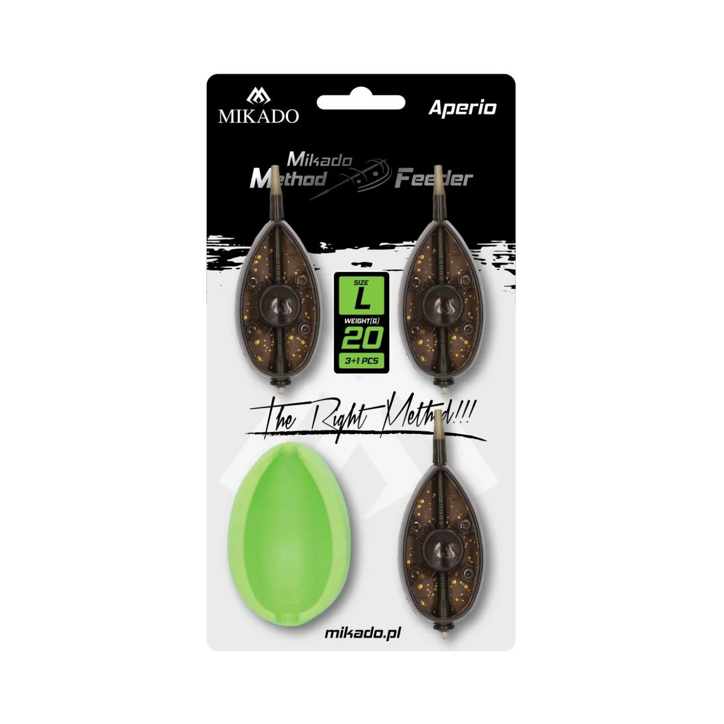 Mikado Method Feeder Set Gr. L 3x40g + Feeder Form