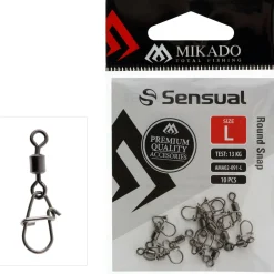 Mikado Sensual Round Snap mit Tönnchenwirbel