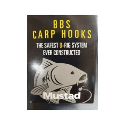 Mustad Karpfenhaken BBS Carp Hooks Curved Shank Elite Gr.8