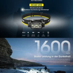 Nitecore LED Kopflampe HC60 UHE - 1600 Lumen