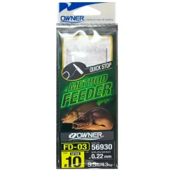 Owner Method Feeder Haken mit Quickstop - Gr. 10