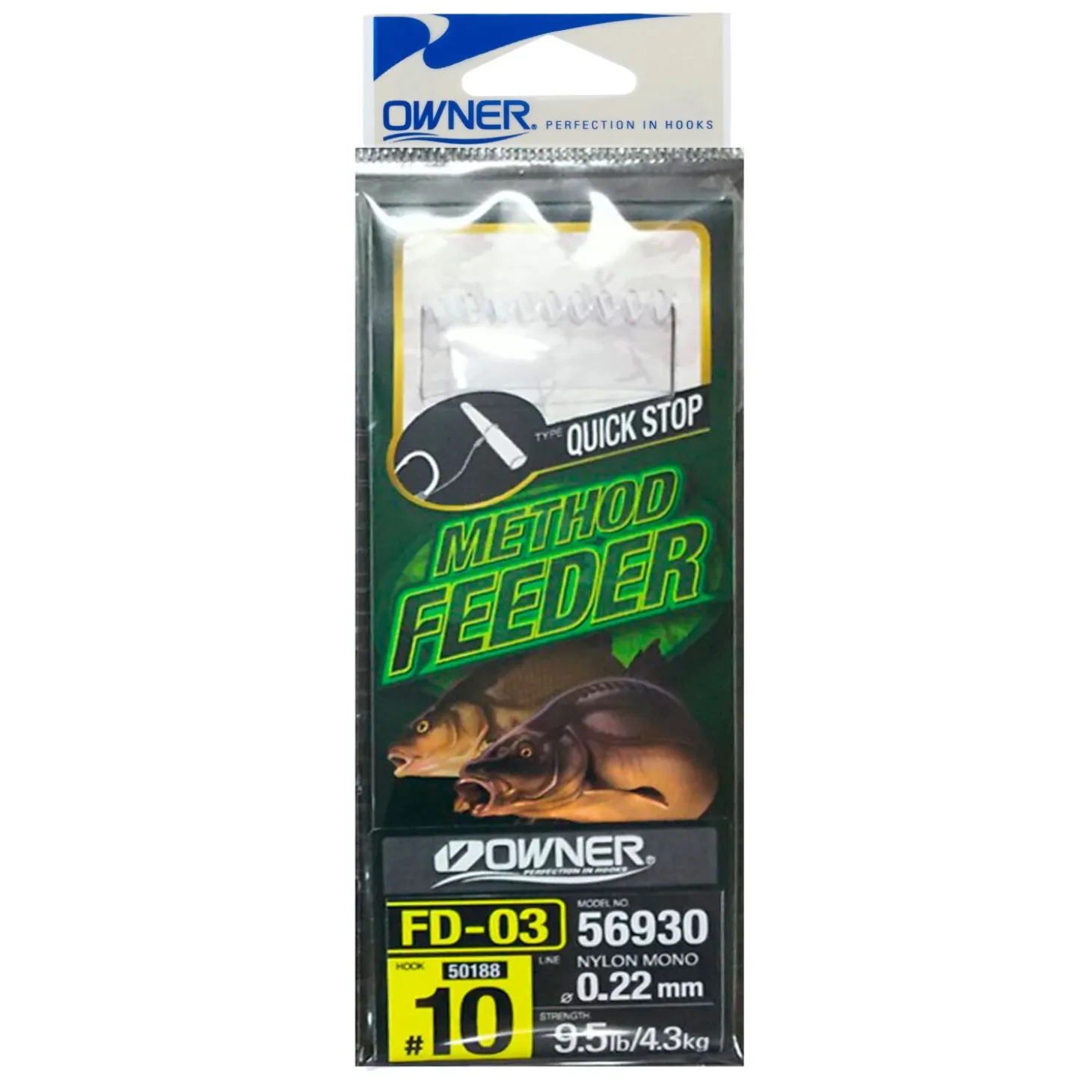 Owner Method Feeder Haken mit Quickstop - Gr. 8