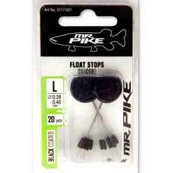 Quantum Mr. Pike Float Stops Silicone Schwarz