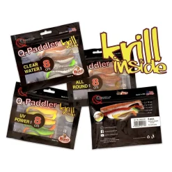 Quantum Q-Paddler Gummifische 8cm Power Pack Allround 6Stück
