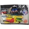 Relax Aqua 8,0 cm Farbmix FLUO Gummifisch 10er Packung