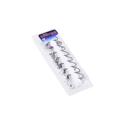 Rigged Seatrout Single Hooks schwarz Gr.1/0 8 Stück