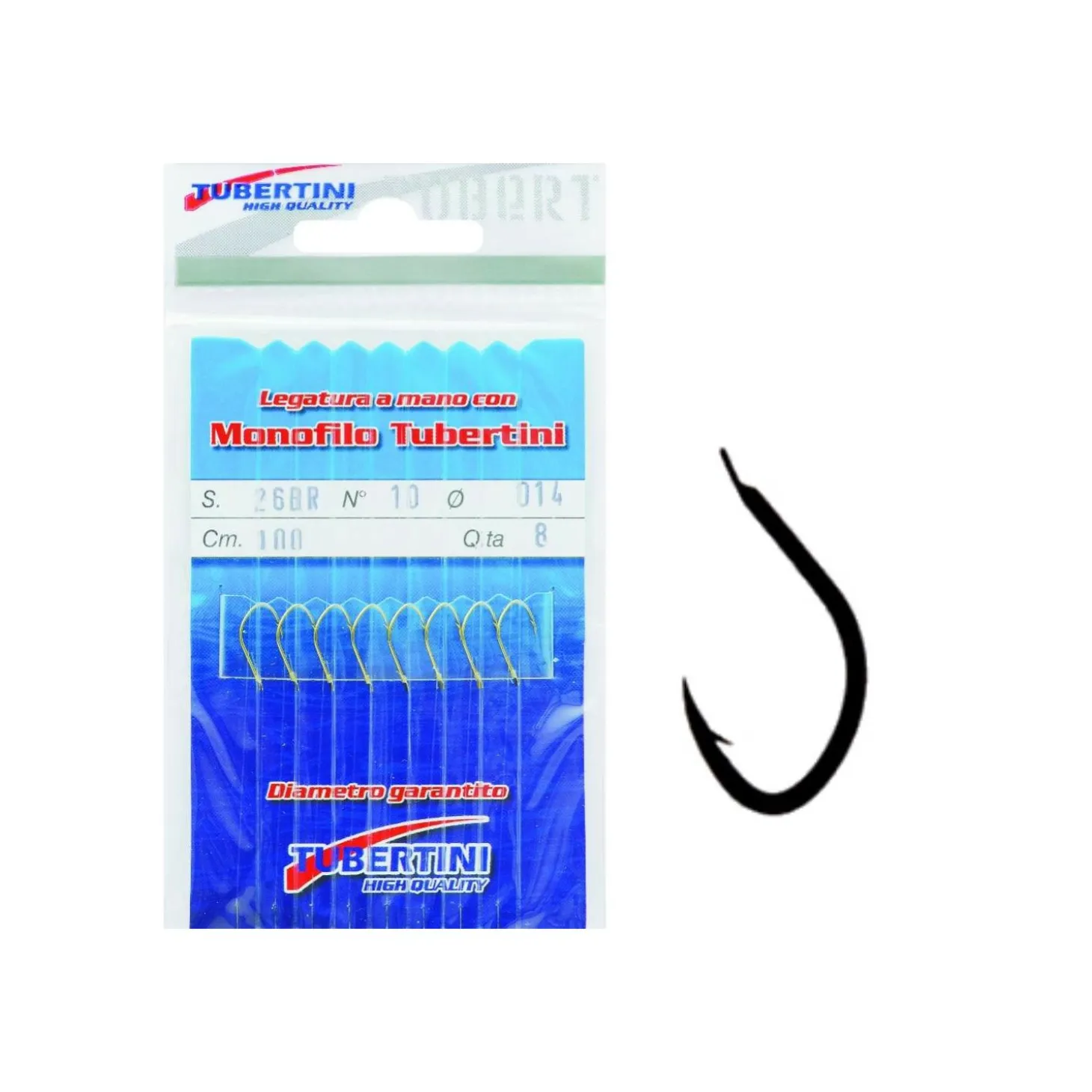 Tubertini Haken Serie 26 gebunden Gr.10 0,16 mm