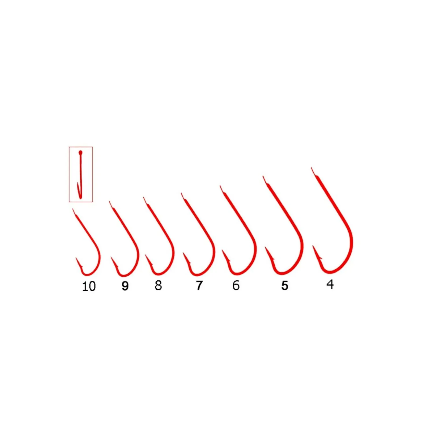 Tubertini Haken Serie 22 Rot Gr. 7