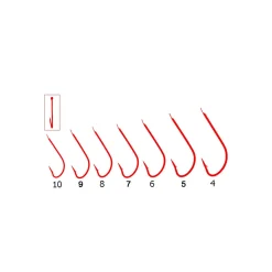 Tubertini S22 Haken Rot gebunden Gr.4 0.20 mm
