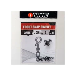 VMC 3554BN Trout Snap Swivel Nr. 36 4 kg 10 Stück