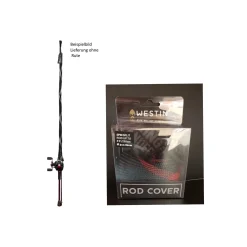 Westin Rod Cover Trigger bis 8'6"/255cm Black/Silver Ø 3cm Länge 80cm