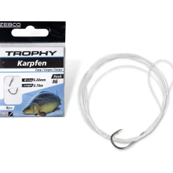 Zebco Trophy Karpfen Vorfachhaken Schwarz 70 cm